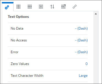 Review text options